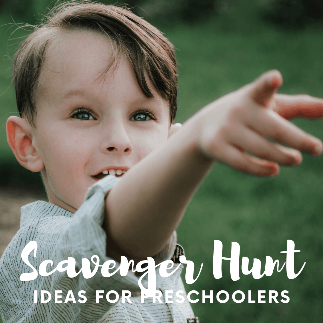 Whether you're looking for something fun to do at home or around the neighborhood, check out these fun suggestions for a preschool scavenger hunt!