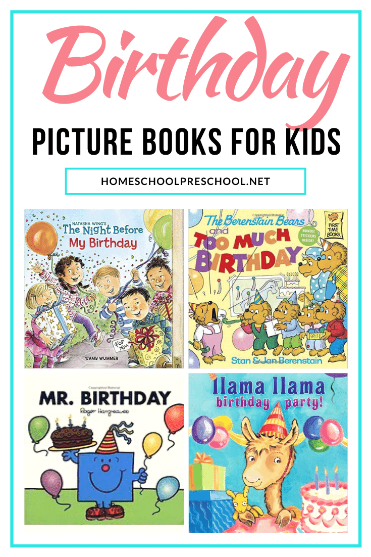 Whether your little ones are celebrating a birthday or they just like to read about them, fill your book basket with these fun birthday books for preschoolers.