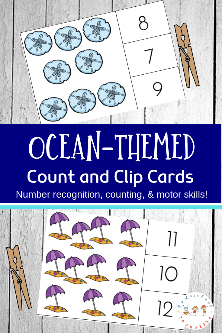 ocean-clip-cards-2 Ocean Count and Clip Cards