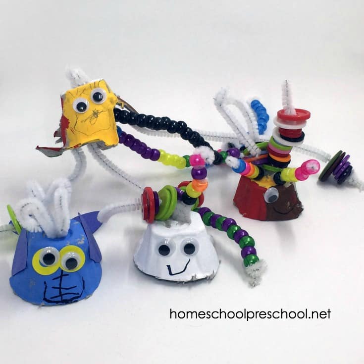 These egg carton ocean animal crafts are perfect for summertime! Decorate recycled egg cartons and turn them into cute sea creatures.