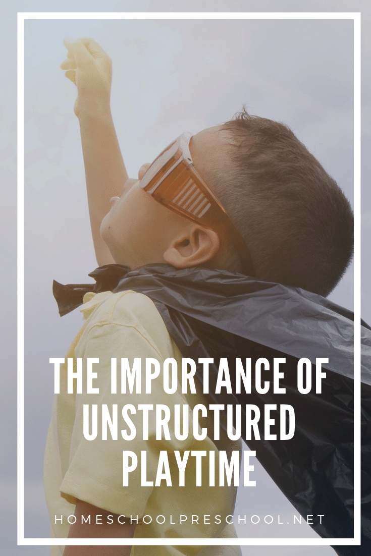 Unstructured play time is important for a child's development. Discover what unstructured play is and the benefits of including it in your child's day.