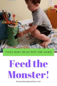 Preschool Feed the Monster Game
