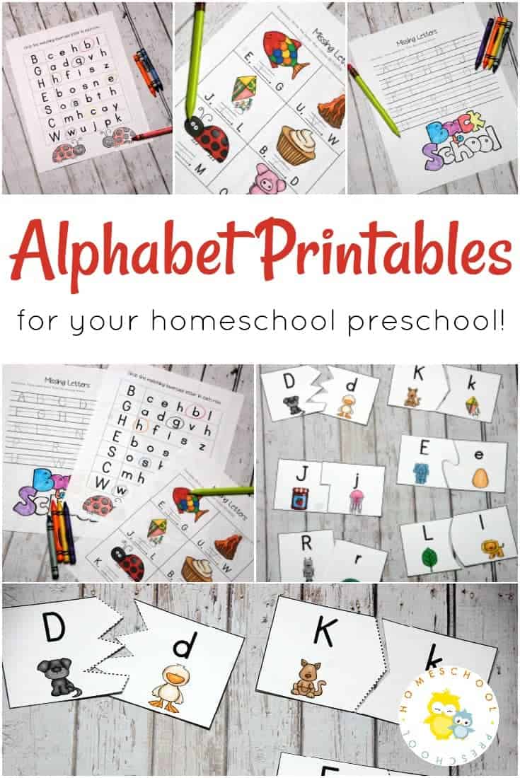Let's kick off this homeschool year focusing on the alphabet. With this pack of alphabet printables, your preschoolers will do just that!