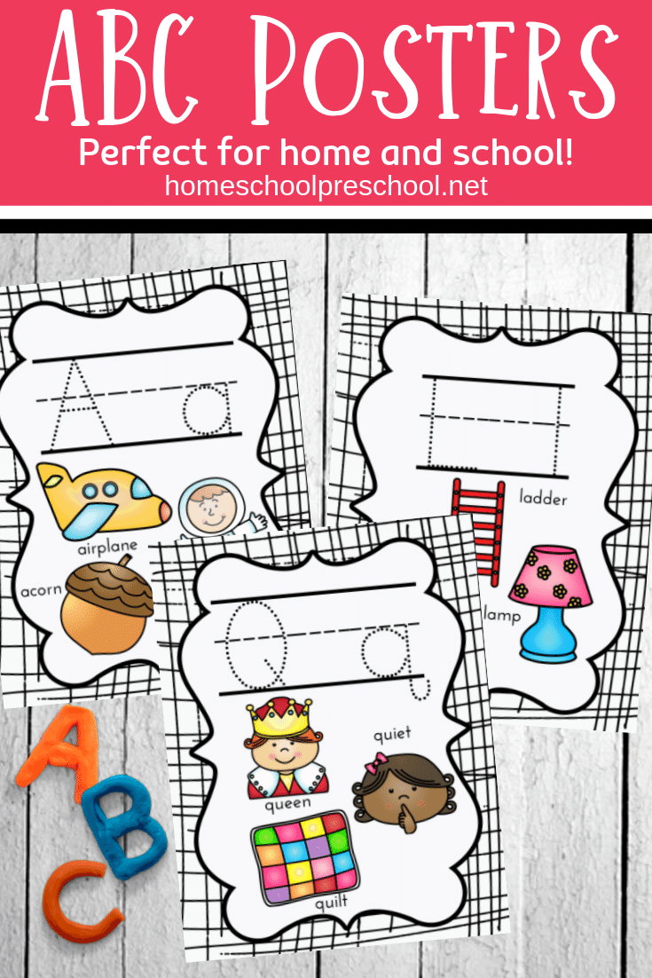 Download this set of free alphabet posters! They're perfect for home and school, and will help your little ones with letter recognition and beginning sounds. 