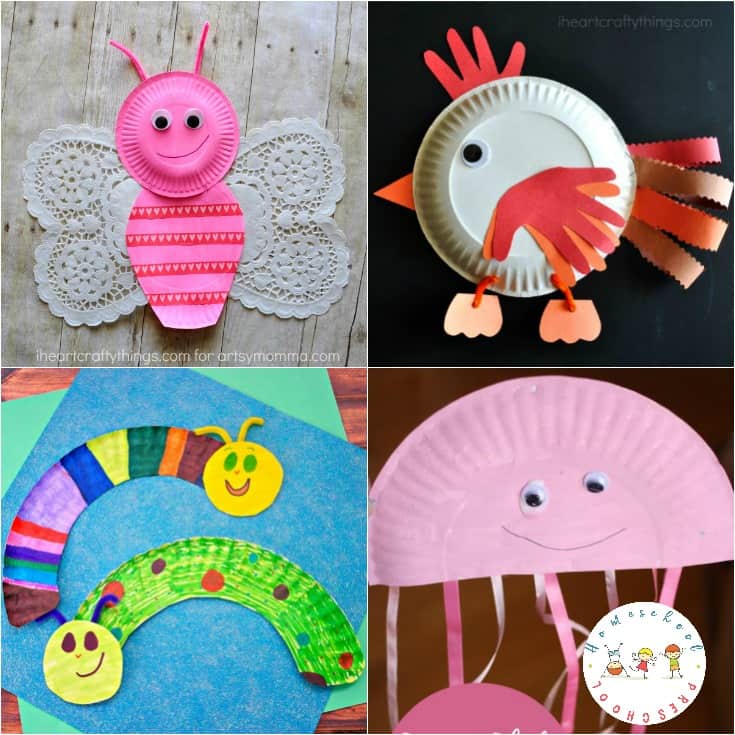 paper-plate-animal-crafts Paper Plate Crafts for Kids