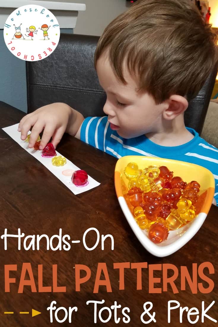 Simple Hands-On Fall Patterns Preschool Activity