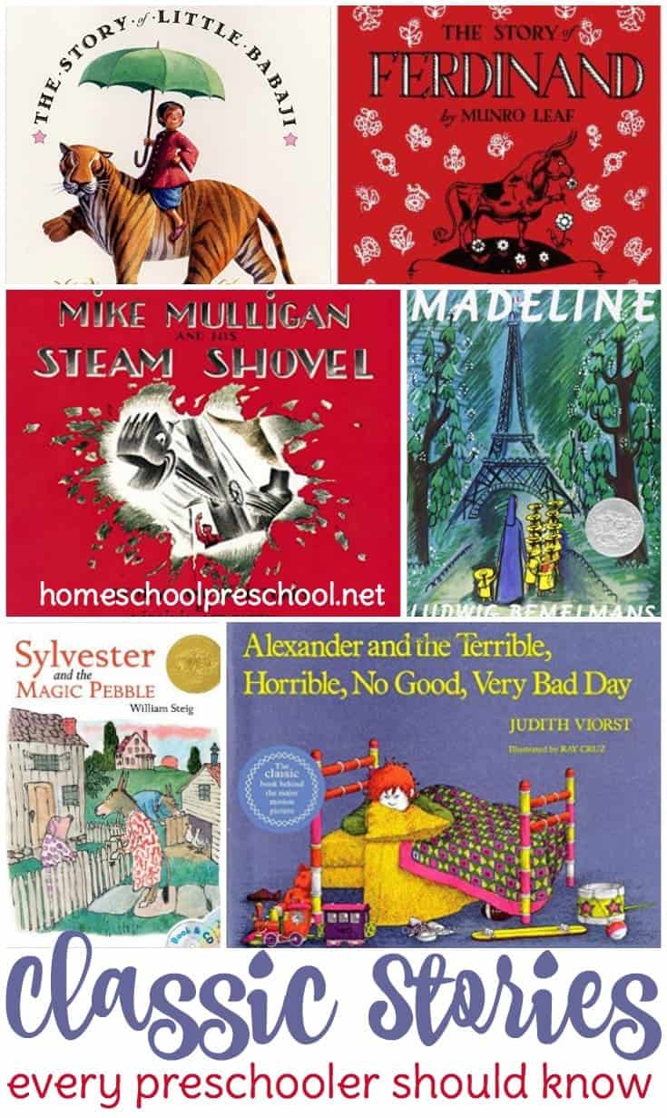 There are many wonderful stories available for preschoolers these days. There's no way we can read each and every one to our kids. Instead focus on these classic stories which have been favorites for generations and every preschooler should know. | homeschoolpreschool.net