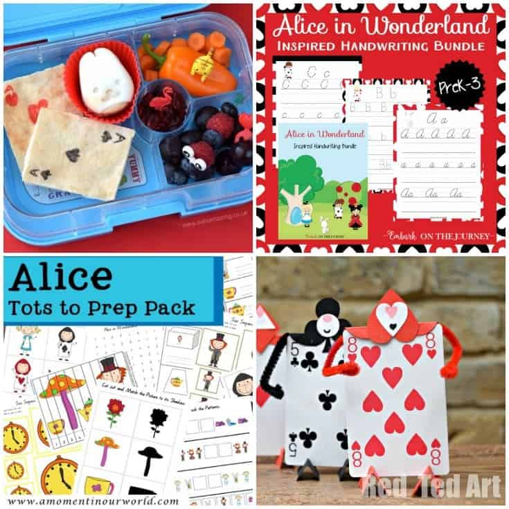 18 Alice in Wonderland Printables and Preschool Activities