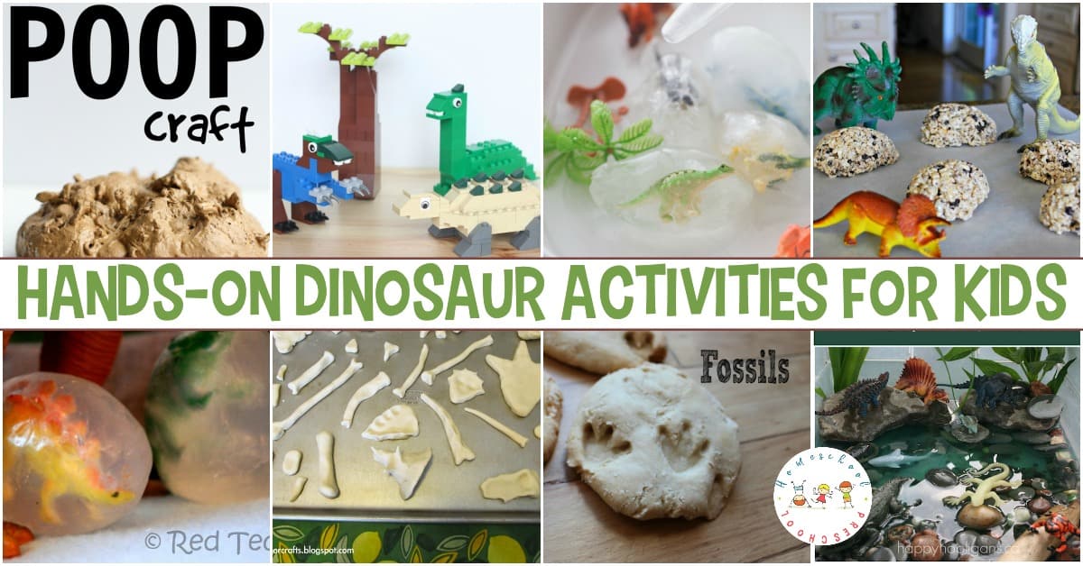 Dinosaurs are always a hit with preschoolers! These hands on dinosaur activities are sure to make your little ones roar with delight! 