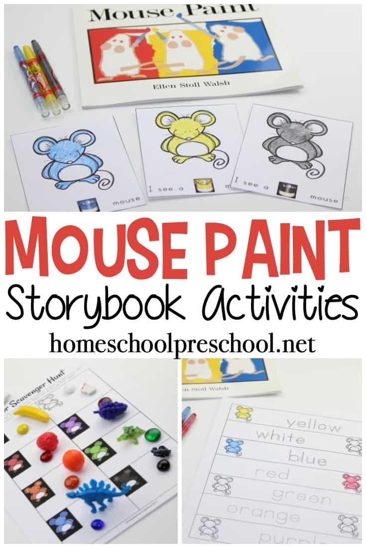 Teach Colors with Mouse Paint Preschool Activities