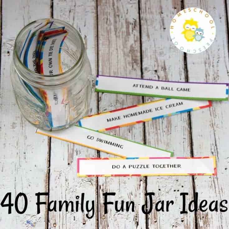 A family fun jar is easy to make and will take all the guesswork out of deciding what you should do for family fun nights.