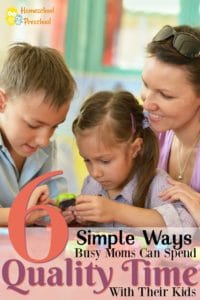 If you are needing to spend some good quality time with your kids, here are a few ways you can do that! These six suggestions are not only fun but frugal!