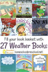 Learning about weather is a favorite activity for kids of all ages! Here are some of our favorite preschool books about weather.