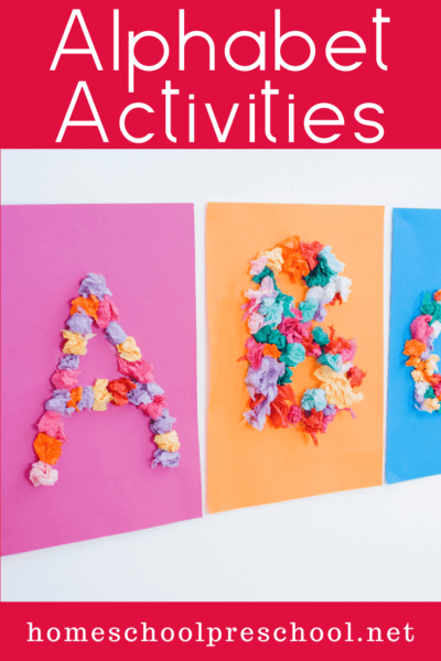 Each one of these alphabet activities featured will help teach, reinforce, or review the letters of the alphabet. Many focus on beginning sounds, as well.