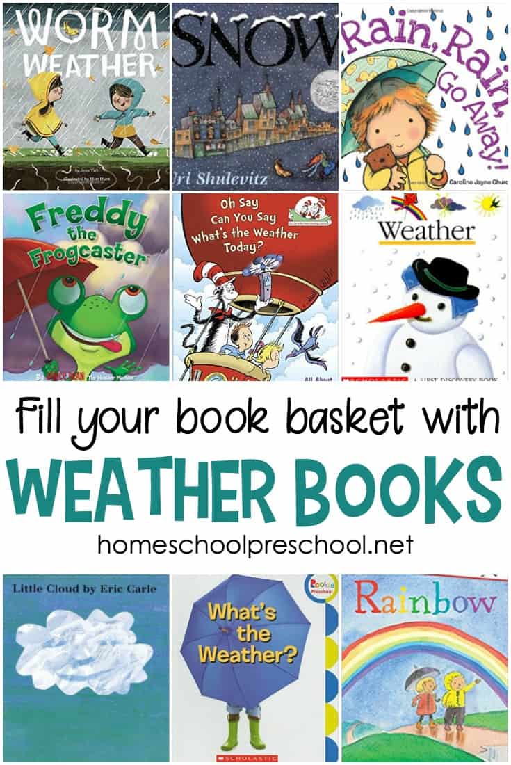 Young learners can learn all about the weather with the books featured in this collection of weather books for preschool and kindergarten.
