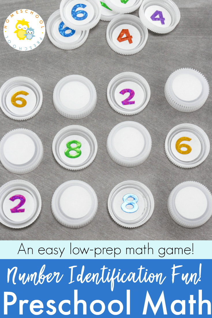 Bottle-Cap-Math-PIN-2 Bottle Cap Low Prep Math Game for Preschoolers