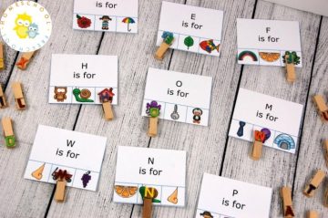 Printable Alphabet Clip Cards to Focus on Letters and Sounds