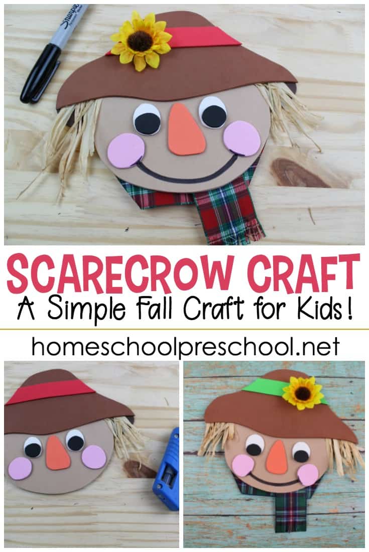 scarecrow-craft Simple Scarecrow Craft and Book List for Kids