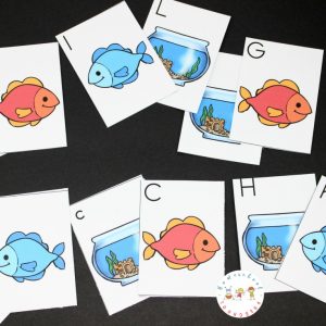 One Fish Two Fish Printable Alphabet Matching Cards