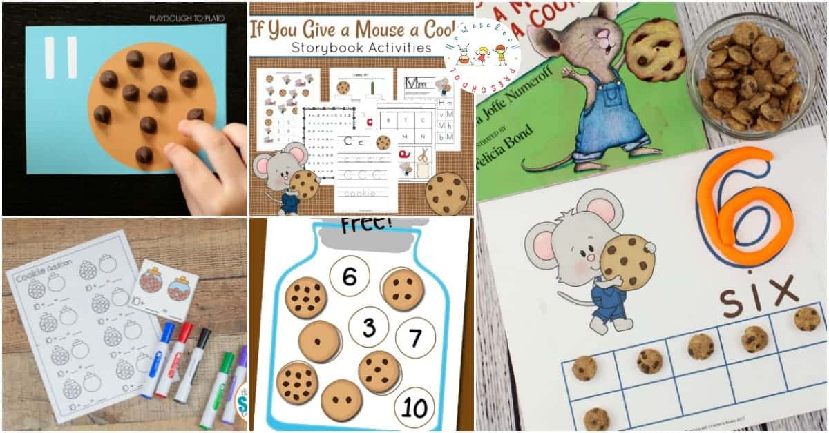 Engage your learners with a collection of If You Give a Mouse a Cookie printables. Little ones will focus on math and literacy skills with their favorite mouse!