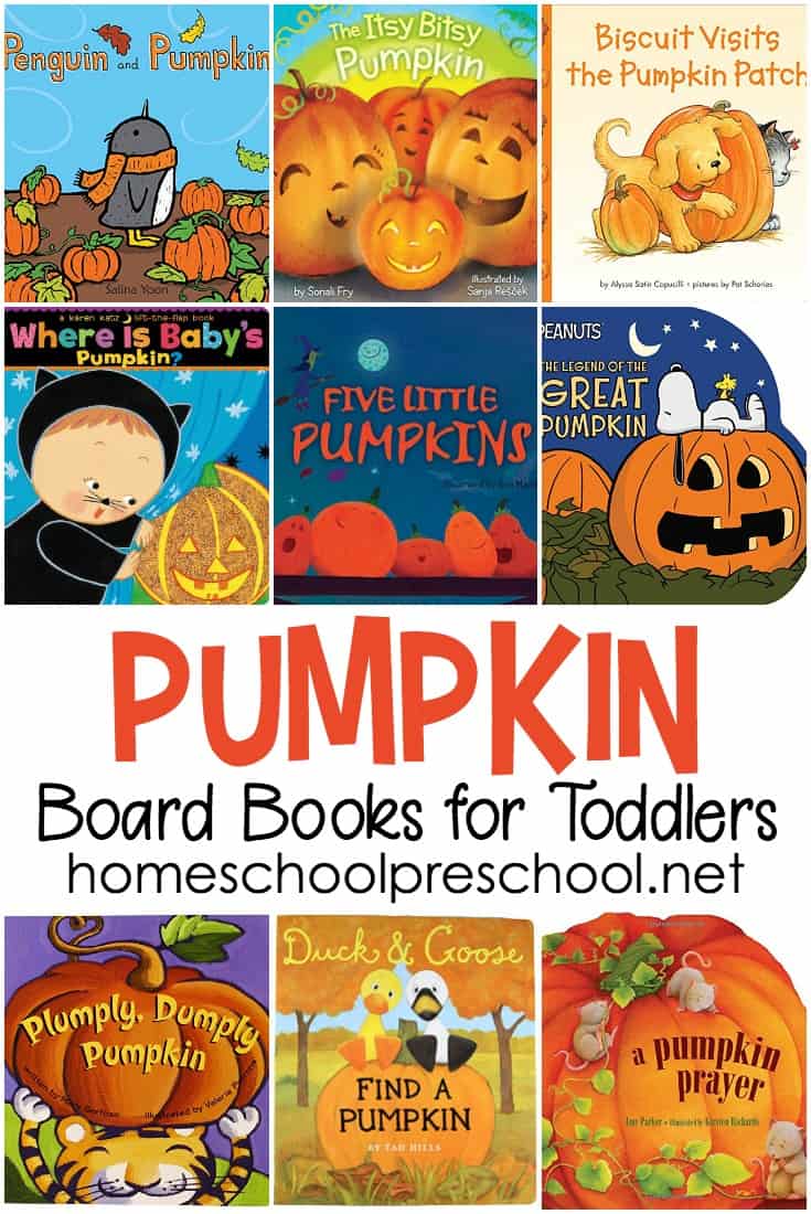 Enjoy the fun of autumn with these toddler pumpkin books. Fill your book basket with these board books that are perfect for little hands!