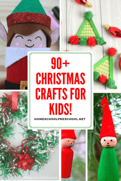 Crafts and activities are the perfect way to entertain your little ones during December. There are over 90 preschool Christmas crafts for kids to choose from!