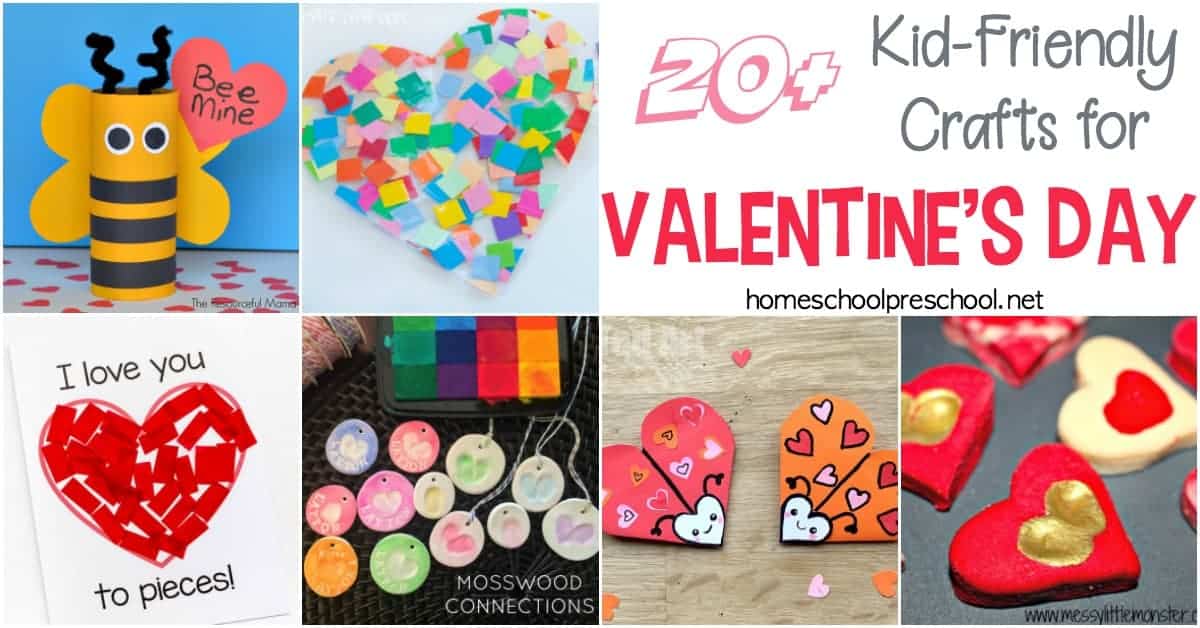 Come find a wonderful collection of fun and engaging kid-friendly crafts for Valentines Day! These easy craft projects are the perfect way to share some love. 