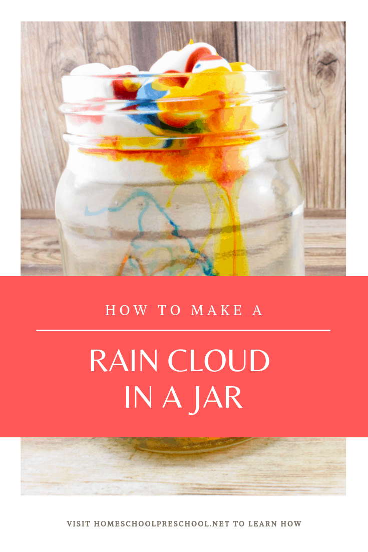 Making a rain cloud in a jar is a great way to explore weather with your preschoolers and young learners. They'll see up close how clouds make rain.