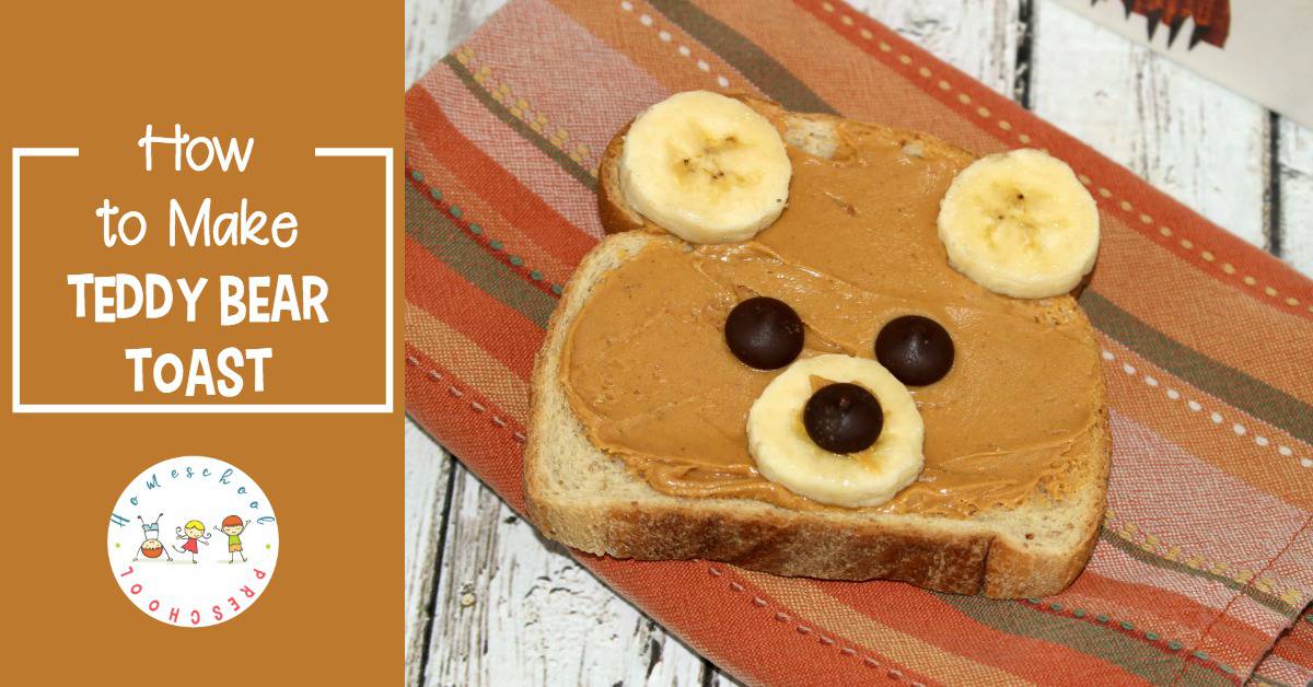 Teddy bear toast is a quick and easy breakfast or snack for preschoolers. Encourage your little ones to eat a healthy treat with toast that looks like a bear. 