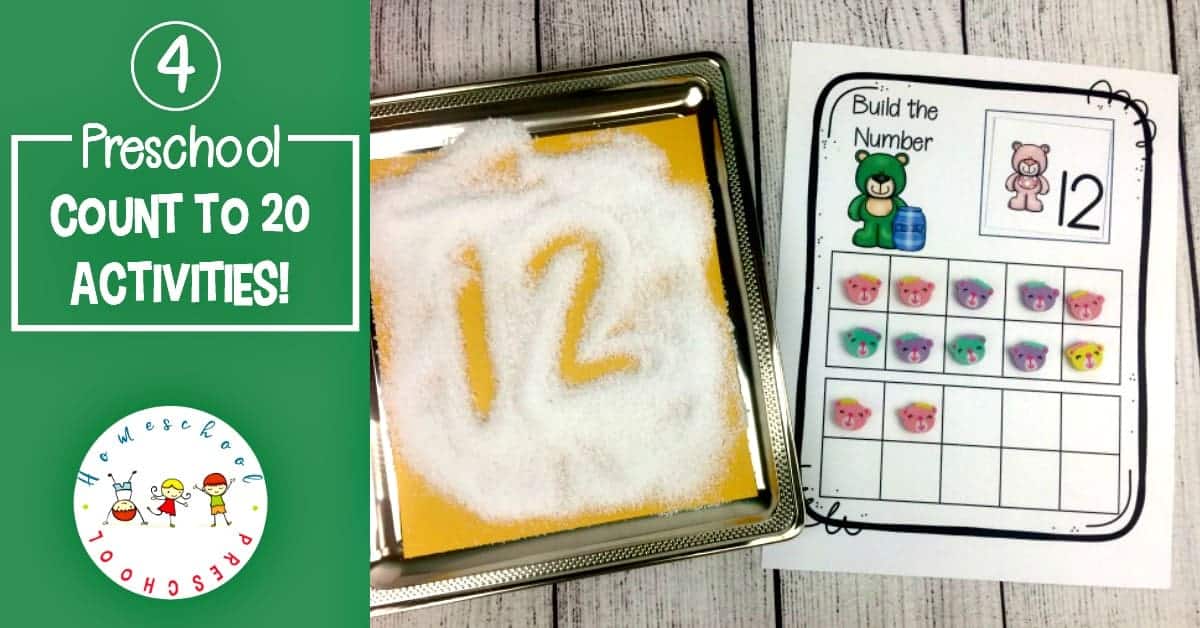 These preschool math printables will help your little ones recognize, count, and write the numbers 1 - 20. These bear-themed preschool counting worksheets are perfect for extra practice!
