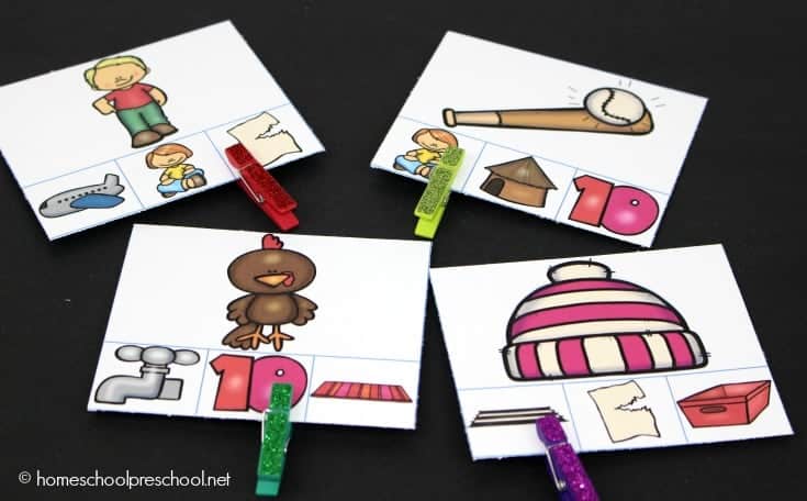 rhyming-clip-cards-no-labels Rhyming Clip Cards