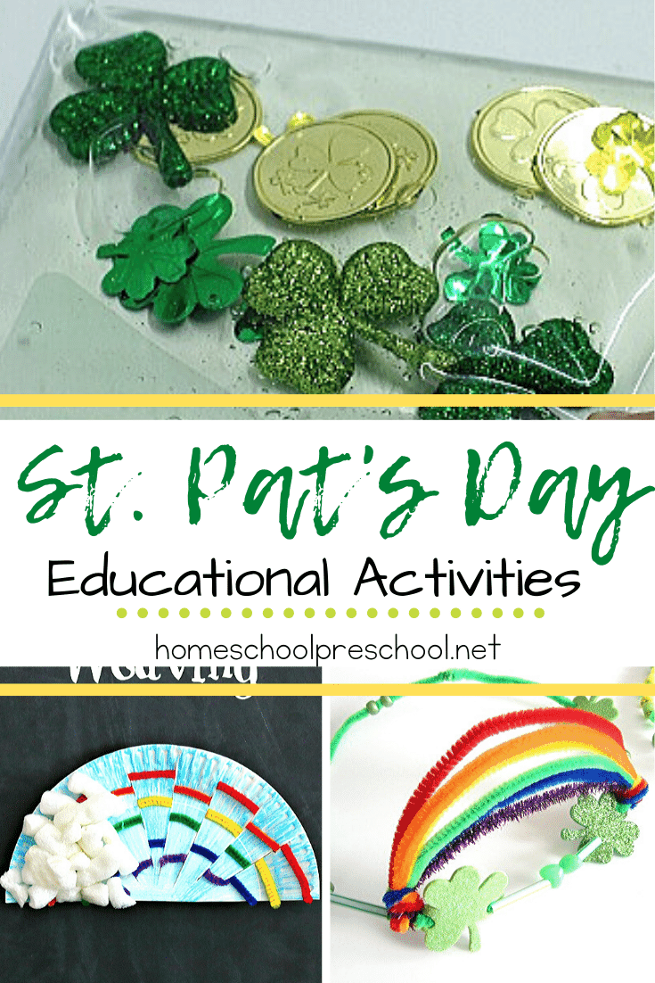 This collection of hands-on educational activities for St Patricks Day is sure to inspire and engage your preschoolers and kindergarteners for hours.