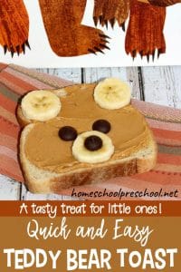 How to Make a Quick Teddy Bear Toast Snack for Kids