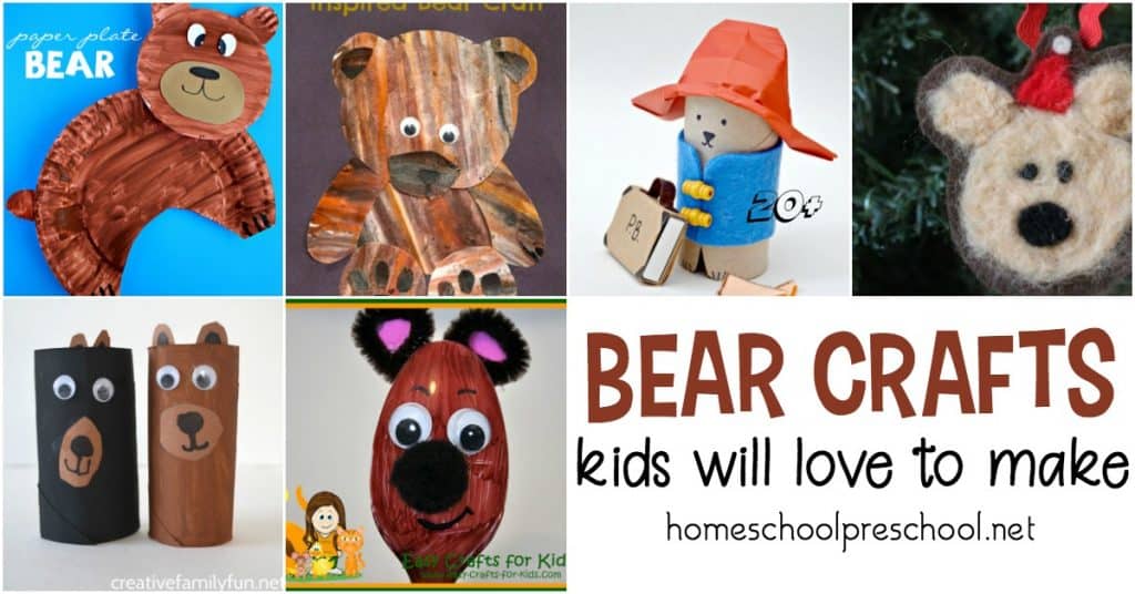 Simple Bear Crafts for Kindergarten and Preschool