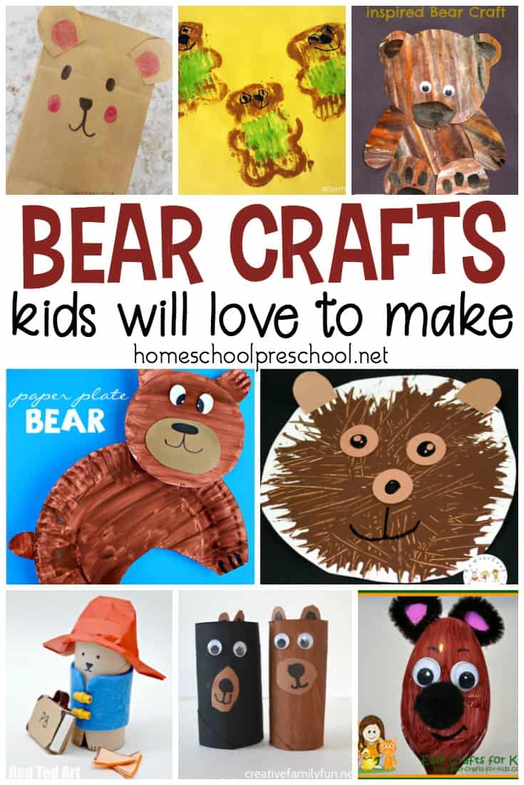 Most kids I know love crafting, and these bear crafts for kindergarten and preschool will go great with all of your bear themed units and activities. Check out all 19 ideas!