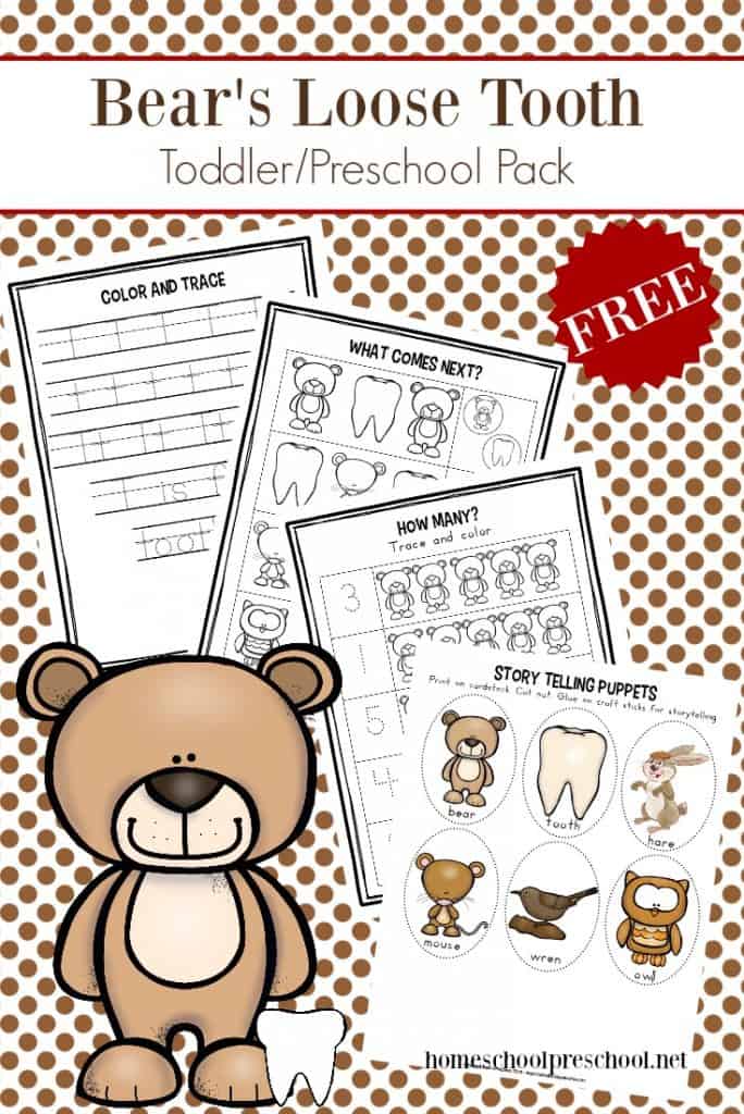 bears-loose-tooth-activities-684x1024 B is for Bear Craft