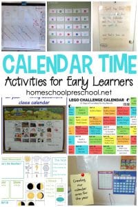 20 Calendar Time Activities for Kindergarten and Preschool
