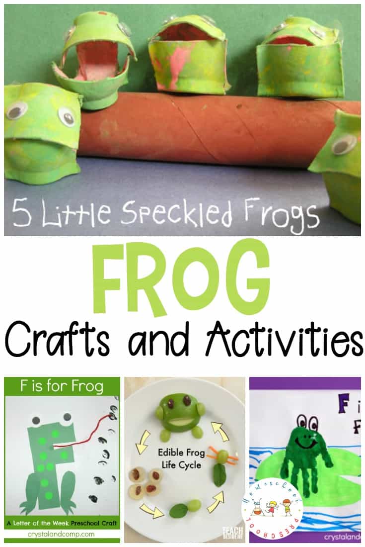 Are you looking for activities to teach your preschoolers about frogs? This is such a nice collection of frog crafts you can add to your homeschool preschool lessons.