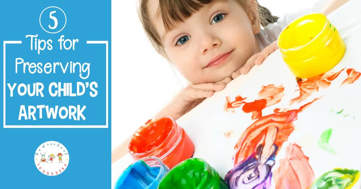 Amazing! Five great tips for preserving and organizing kids artwork! Pick the method that works best for your family, and you'll be clutter free in no time!