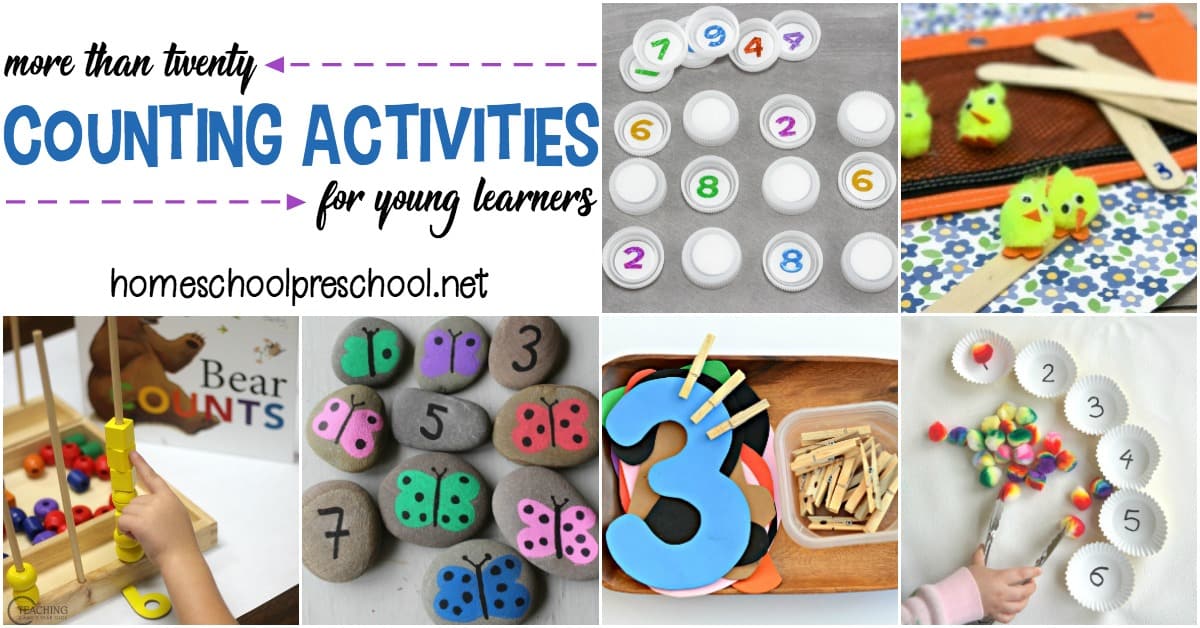 There's no better way to teach and reinforce counting than with hands-on activities. These counting activities are perfect for toddlers and preschoolers.