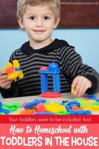 How to Homeschool with Toddlers in the House