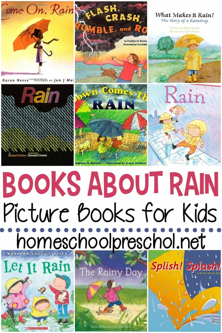 Spring showers bring new life to the world around us. Pique your preschooler's interest with this collection of books about rain.