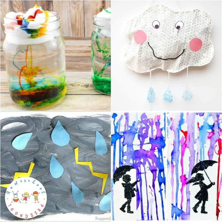 If you enjoy a good spring rain, you'll love these rain crafts and activities. They're perfect for keeping tots and preschoolers busy on a rainy afternoon!