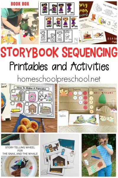 Use these story sequencing cards printable activities to teach sequencing and order to your preschoolers. These cards will help preschoolers visualize and retell their favorite stories.