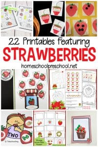 22 Strawberry Printable Worksheets for Preschoolers