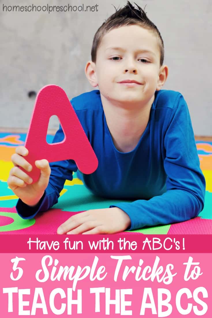 Teaching the alphabet to preschoolers doesn't have to be intimidating. Just use these simple tricks and have fun in the process!