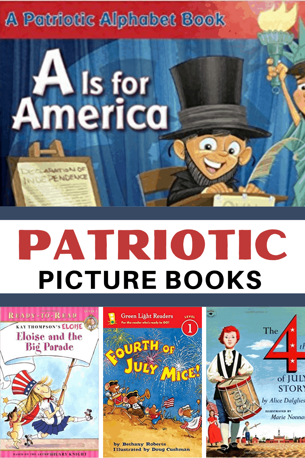 patriotic-books-2 Independence Day Pom Pom Mats