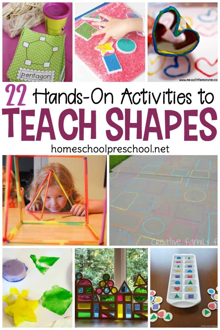 Discover more than 20 engaging preschool activities to teach and reinforce shapes! Hands-on fun for little ones.