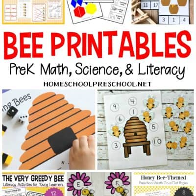 Preschool Bee Themed Printables