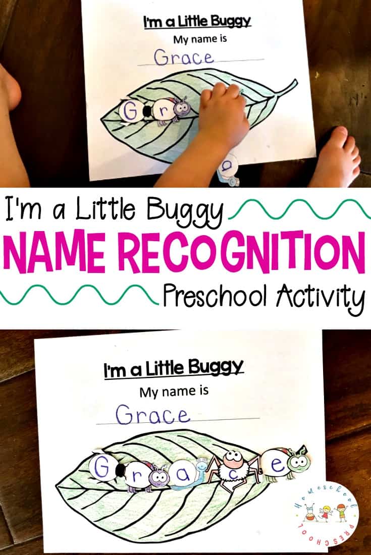 The more name recognition activities you can do with your preschoolers the better. This insect-themed name recognition activity is perfect for spring and summer!